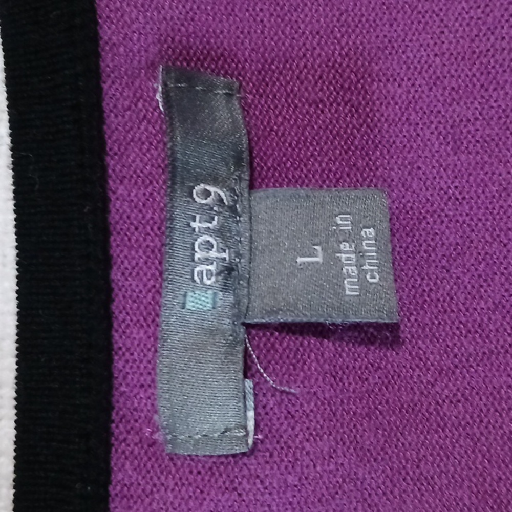 Apt.9 Ruffle Design Button Down Sweater L - image 4